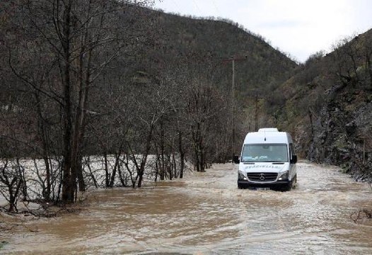 MUNZUR ÇAYI TAŞTI, TUNCELİ- OVACIK KARAYOLU KAPATILDI