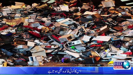 What is the use of electronic waste brought from all over the world