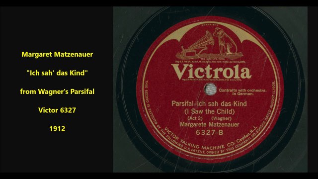 Margaret Matzenauer - Ich sah' das Kind (1912)