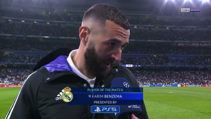 Karim Benzema :"Nous avons montré que nous voulions aller plus loin."