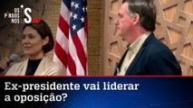 Bolsonaro fala sobre volta ao Brasil em jantar com empresários