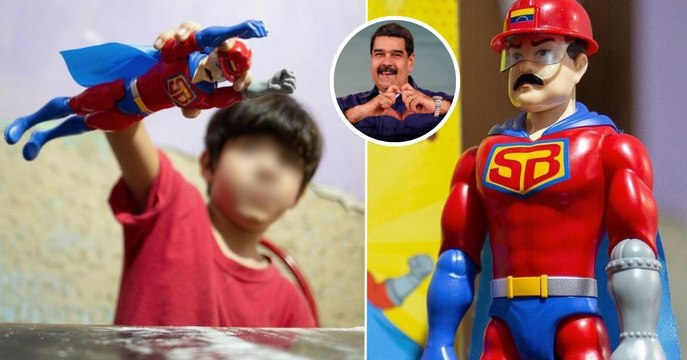Niños reciben juguetes de Super Bigote