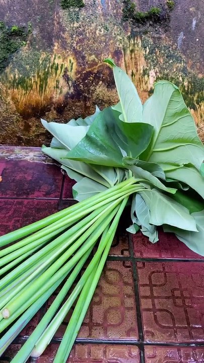 Memasak hasil kebun