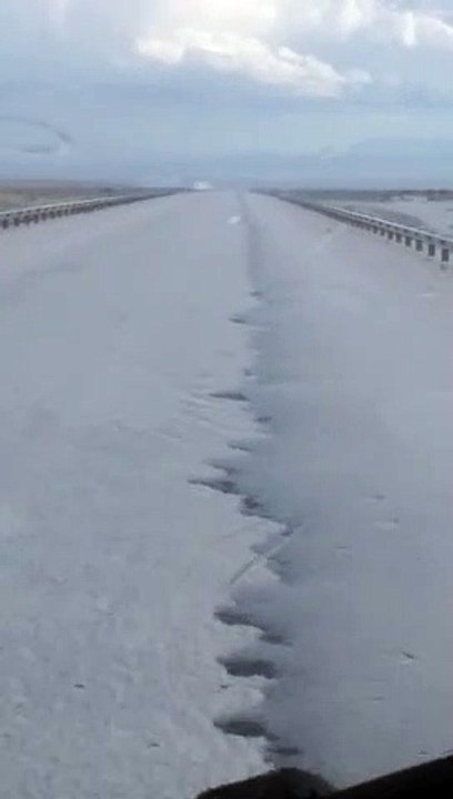 Fuerte tormenta de granizo