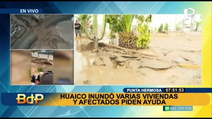 Huaico destruye pared de complejo deportivo y afecta decenas de casas en Punta Hermosa