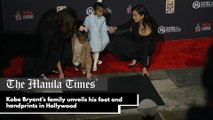 Kobe Bryant's family unveils his foot and handprints in Hollywood