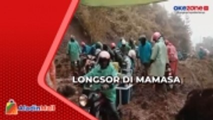 Longsor Tutup Jalan Penghubung Dua Kabupaten di Mamasa
