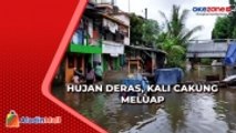 Kali Cakung Meluap Akibat Hujan Deras, Permukiman di Kelapa Gading Terendam Banjir