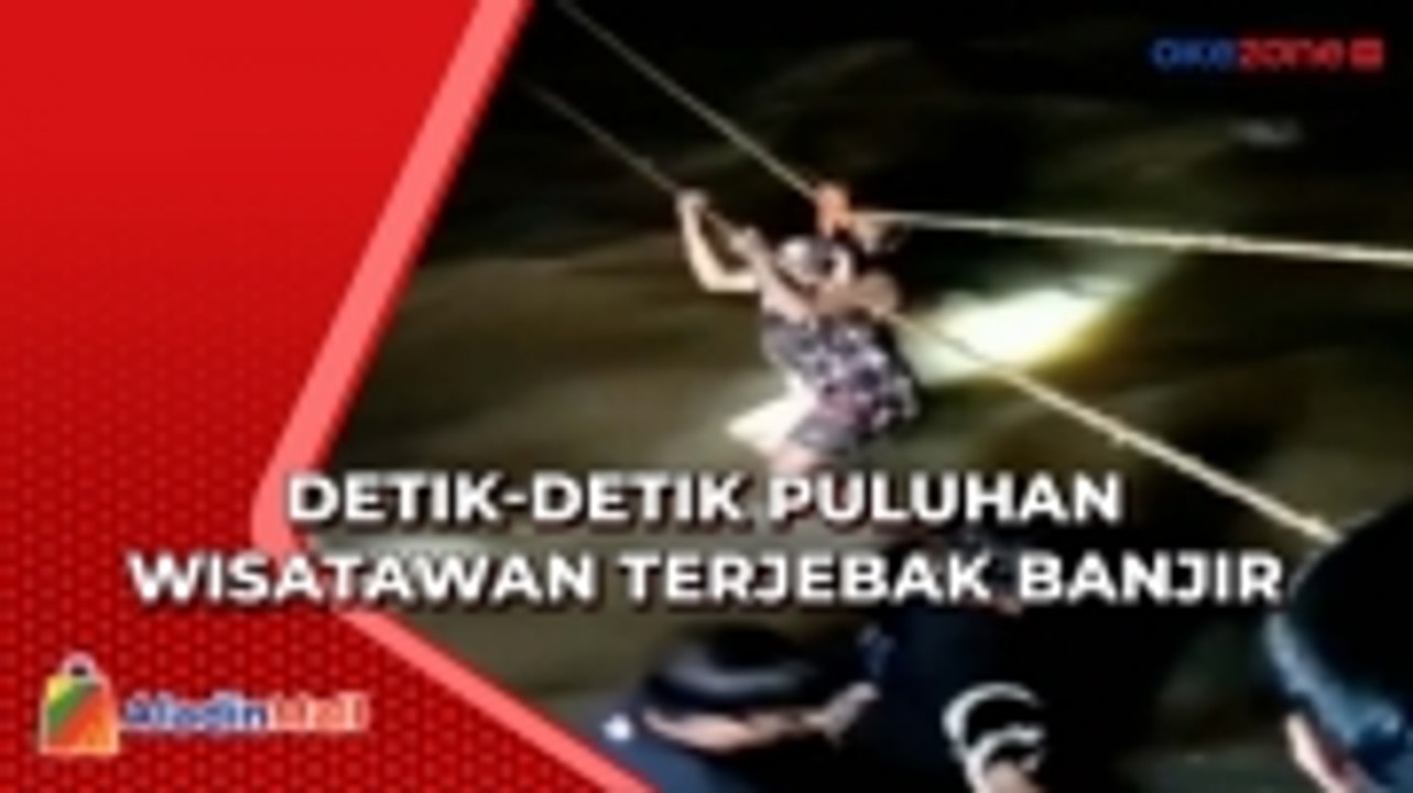 Detik-Detik Puluhan Wisatawan Terjebak Banjir dalam Lokasi Wisata Alam di Polewali Mandar