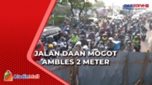 Jalan Daan Mogot Ambles Arus Lalin ke Kalideres Hanya Bisa 1 Lajur, Ini Pemicunya