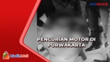 Pencuri Motor Babak Belur Dihajar Warga di Purwakarta