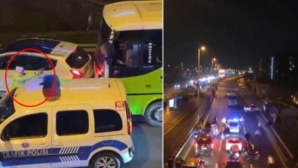 50 km'lik kovalamaca! Pendik'te polisi peşine takan yolcu midibüsü İstanbul'u birbirine kattı