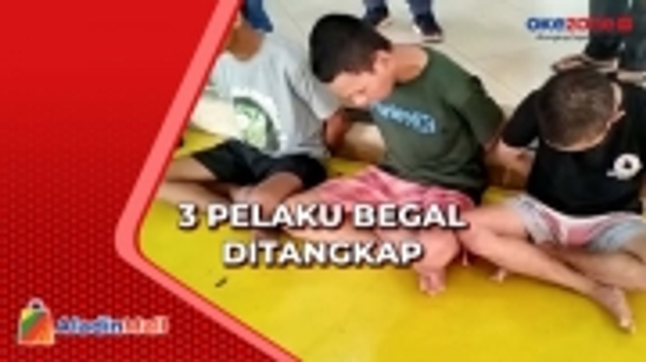 Tiga Pelaku Begal Sadis Celurit Merah Diringkus di Koja