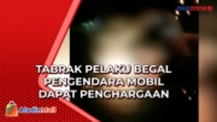 Tabrak Pelaku Begal yang Acungkan Sajam, Pengendara Mobil dapat Penghargaan dari Polisi