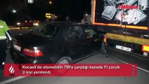 Kocaeli'de otomobil TIR'a çarptı! 3 kişi yaralandı