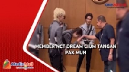 Ngakak! NCT Dream Cium Tangan saat Bertemu Pak Muh Ayah Fadil Jaidi