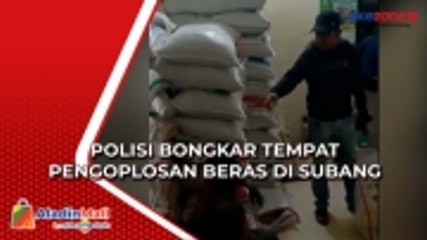 Download Video: Polisi Bongkar Tempat Pengoplosan Beras di Subang, Pelaku Gunakan Beras Bulog