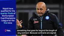 Spalletti condemns trouble as Napoli make first UCL quarter-final