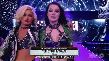 Toni Storm & Saraya Entrance: AEW Rampage, Feb. 3, 2023