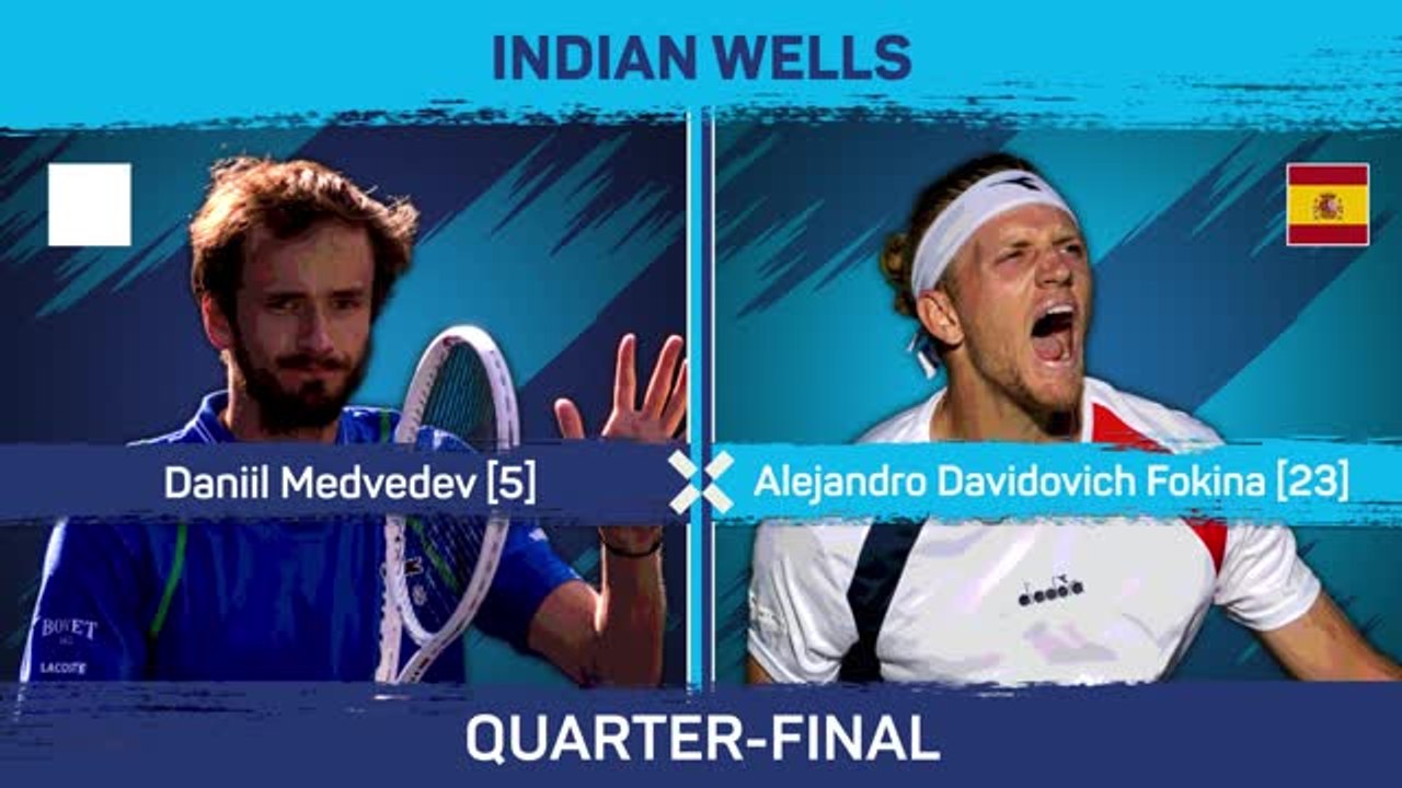 Medvedev overcomes ankle issues to make Indian Wells semis