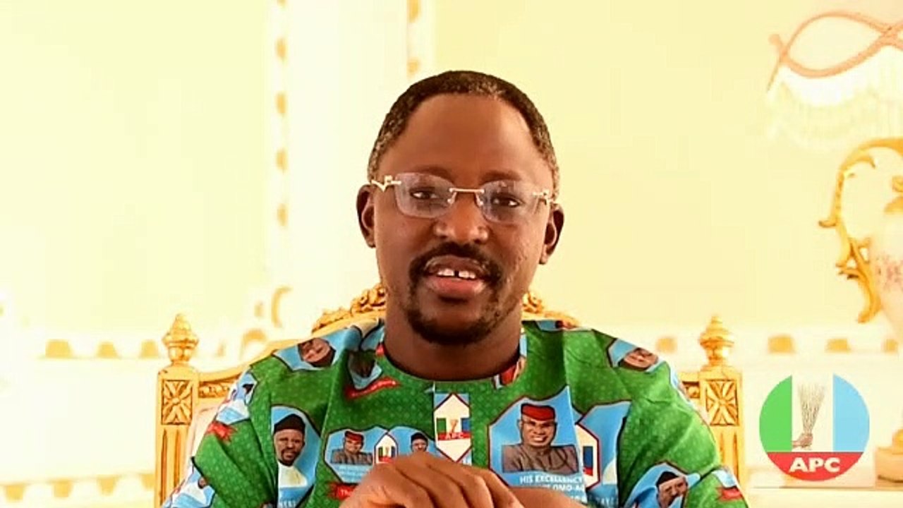 Friday Osanebi APC Deputy Governor Of Delta State canvassing for votes as a youth for Senator Ovie Omo Agege as an All Progressives Congress candidate