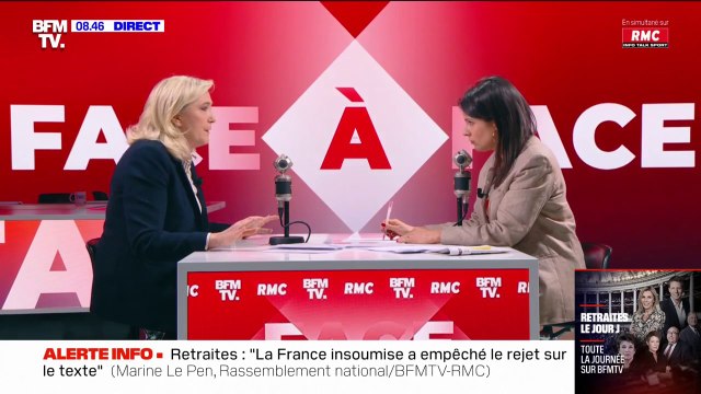 Ça ne me pose aucun problème : Marine Le Pen dit chiche à la menace d'une dissolution de l'Assemblée nationale