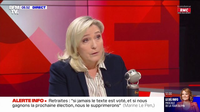 Marine Le Pen sur la grève des éboueurs: À partir du moment où des problèmes sanitaires commencent à se poser, alors oui, il faut régler le problème