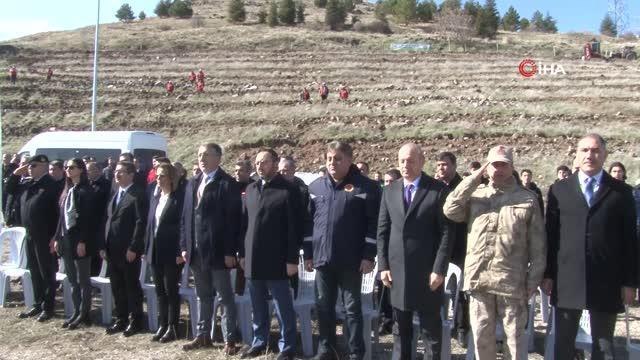 Nevşehir'de Deprem Şehitleri Ormanı'na ilk fidanlar dikildi