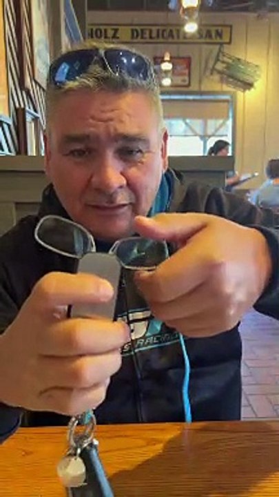 Guy Loves His Keychain Glasses