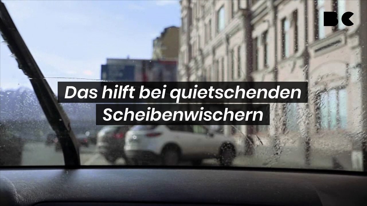 Quietschende scheibenwischer: das können sie tun!