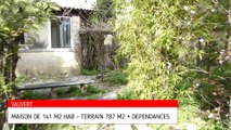 VAUVERT - MAISON 141 M2 HAB + JARDIN DE 787 M2 + DEPENDANCES