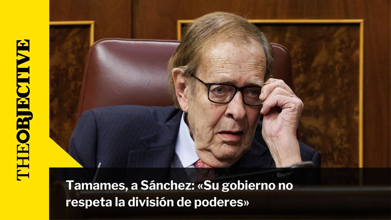Tamames, a Sánchez: «Su gobierno no respeta la división de poderes»