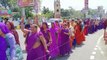 Asha and Usha supervisor took out a rally regarding the demands