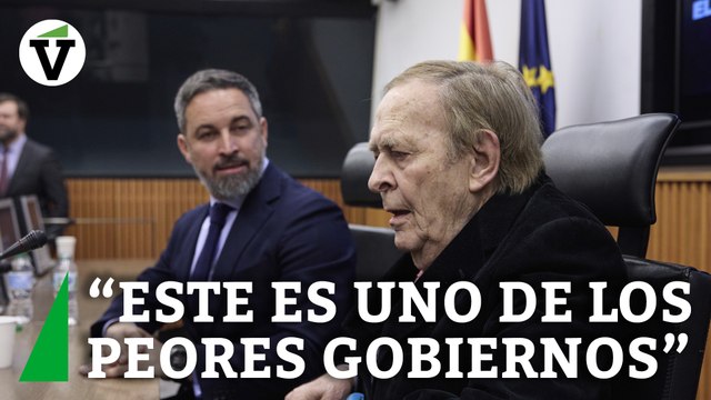 Abascal y Tamames escenifican unidad: El Gobierno de Sánchez es de los peores de la historia