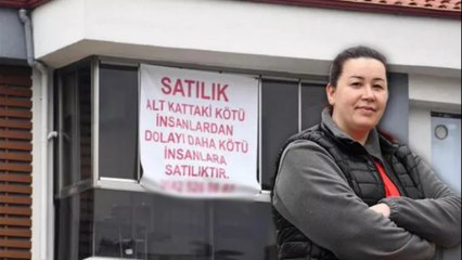 Gürültü yapan komşularına kızdı, 'Daha kötü insanlara satılıktır' yazısı asıp evini satışa çıkardı