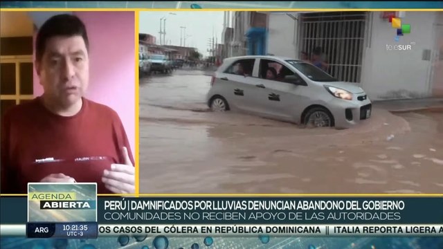 Damnificados por lluvias en Perú denuncian abandono gubernamental