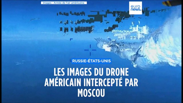 Washington publie les images de l'interception de son drone par les Russes