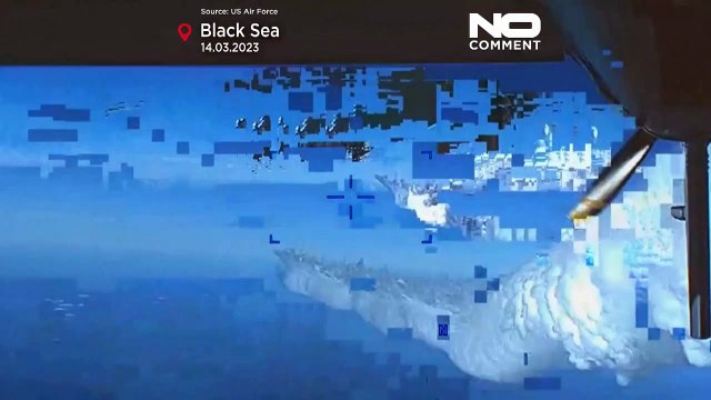 Vídeo completo del hostigamiento de cazas rusos al dron estadounidense