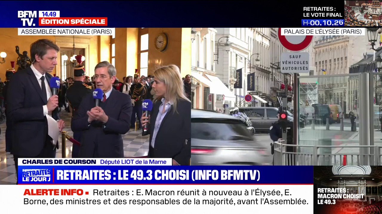 Charles de Courson: "Le recours par le gouvernement au 49.3 traduit l'échec de cette minorité présidentielle"