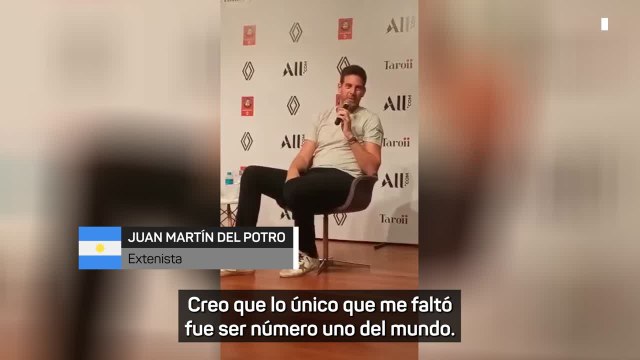 TENIS | DEL POTRO: Nunca fui NÚMERO 1 porque estaban NADAL, FEDERER o DJOKOVIC