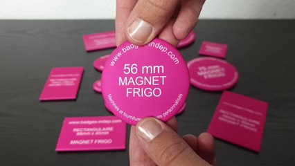 Magnet frigo à personnaliser - Badges vierges 38mm - INDEP
