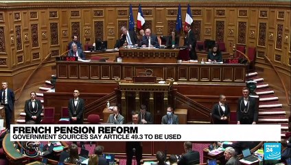 Sources say Macron to force through pension law without parliament vote
