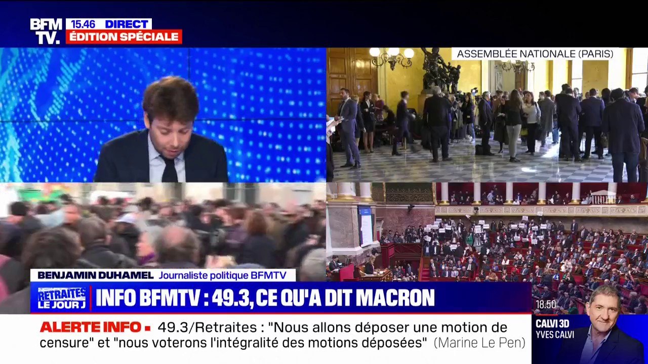 "Je considère qu'en l'état, les risques financiers et économiques sont trop grands": la justification d'Emmanuel Macron sur l'utilisation du 49.3 pour la réforme des retraites