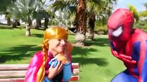 Spiderman, Frozen Elsa & Anna! Dog and Baby Kidnapped! Fun Superheroes in Real Life ) (Funny)