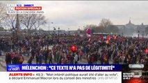 Réforme des retraites: les manifestants de plus en plus nombreux place de la Concorde