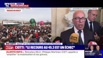 Eric Ciotti: "Nous ne voterons aucune motion de censure"