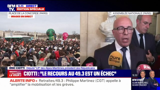 Eric Ciotti: Nous ne voterons aucune motion de censure