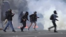 Altercados y disturbios en las protestas en Atenas por accidente con 57 muertos