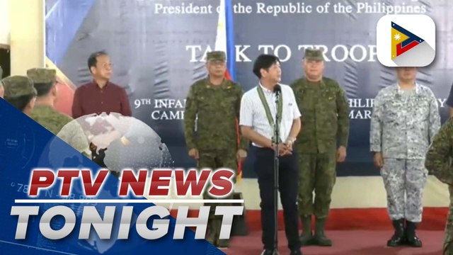 Pres. Ferdinand R. Marcos Jr. visits 9th Infantry Division in Camarines Sur