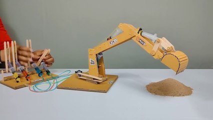 How To Make Hydraulic Powered Jcb